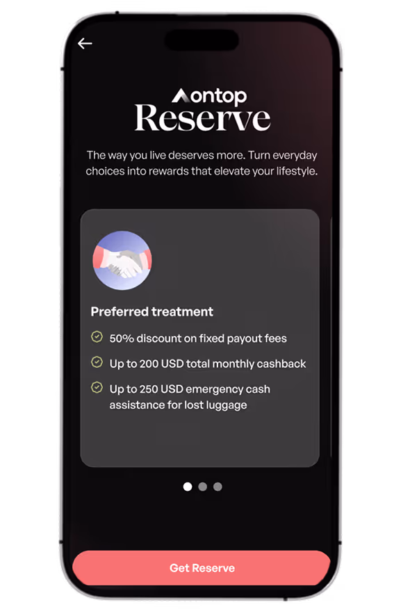 Ontop reserve app